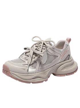 周雨彤姜妍同款百丽小粉鲸厚底老爹鞋新款运动休闲鞋子D7A1DAM5