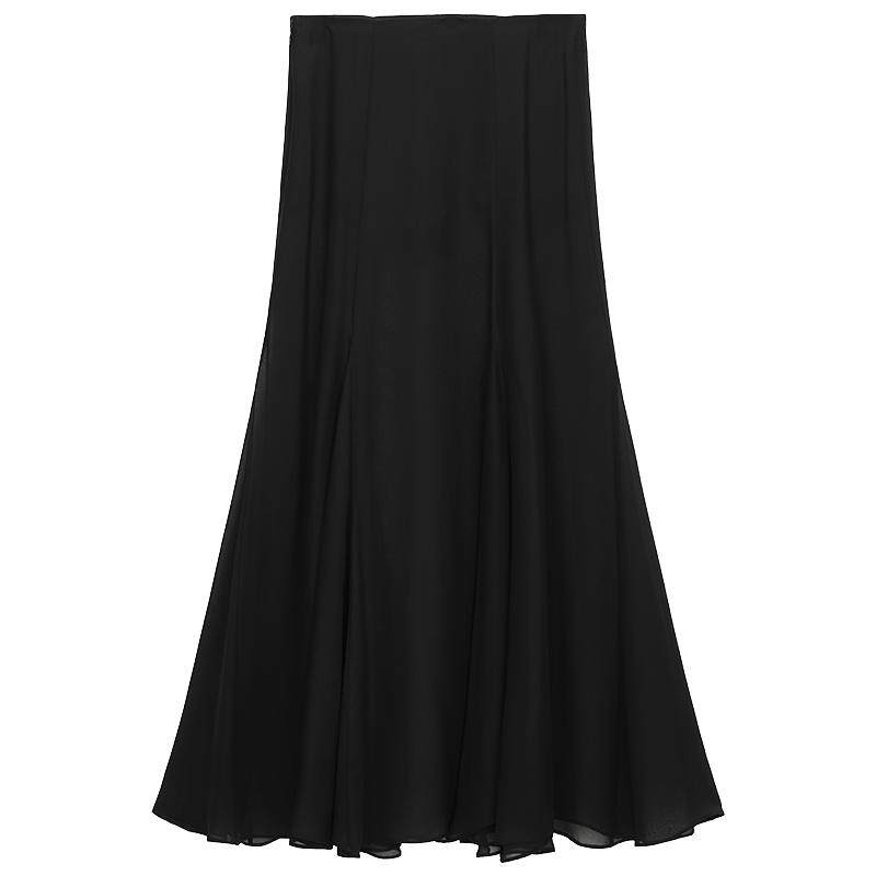 OCHIRLY欧时力 醋酸雪纺a字半身裙裙子长裙气质高级感春夏