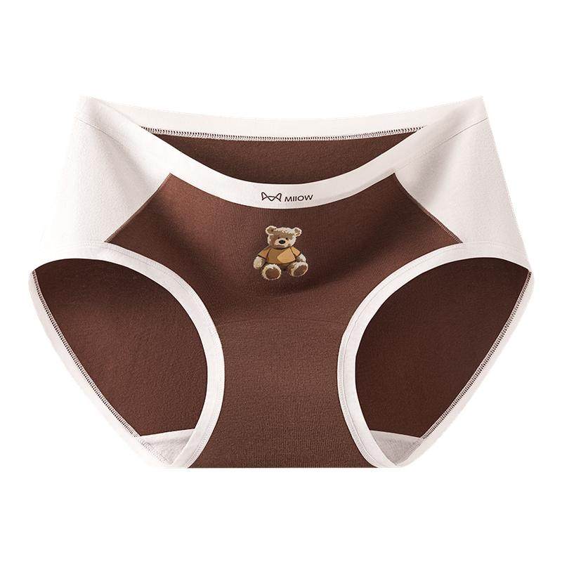 猫人无痕纯棉小熊内裤女士2026新款少女生10A抗菌不夹臀三角短裤,女士内衣/男士内衣/家居服,女三角裤,淘宝优惠券,粉丝福利购,淘宝优惠卷