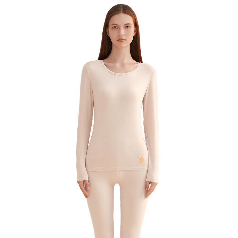 顶瓜瓜保暖内衣情侣款结婚大红色本命年圆领修身内衣男女秋衣秋裤