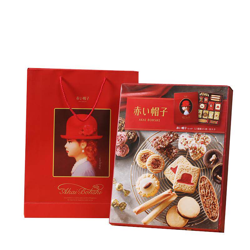 日本进口千朋小红帽子曲奇饼干法式什锦礼盒巧克力抹茶薄脆伴手礼