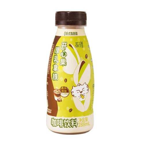 永璞开心果厚乳拿铁咖啡巴斯克厚乳拿铁288mI瓶装即饮咖啡下午茶
