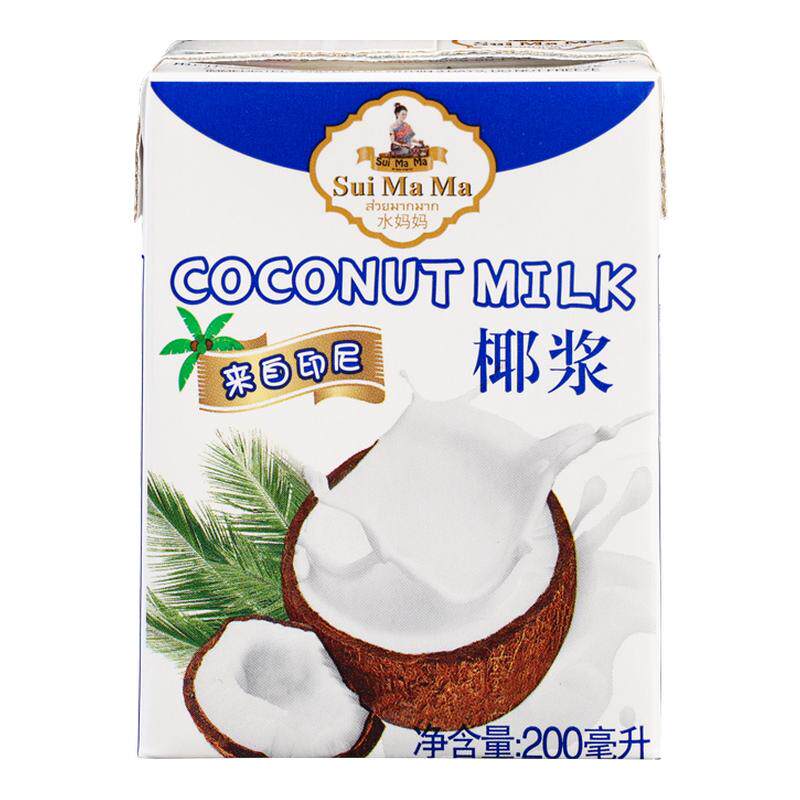 水妈妈椰浆进口家用小包装浓缩椰汁椰奶西米露甜品奶茶烘焙原料