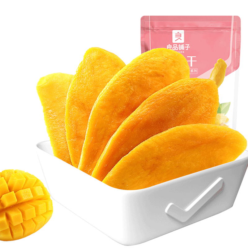 【良品铺子芒果干108g】厚切芒果干水果干果脯蜜饯解馋下午茶零食