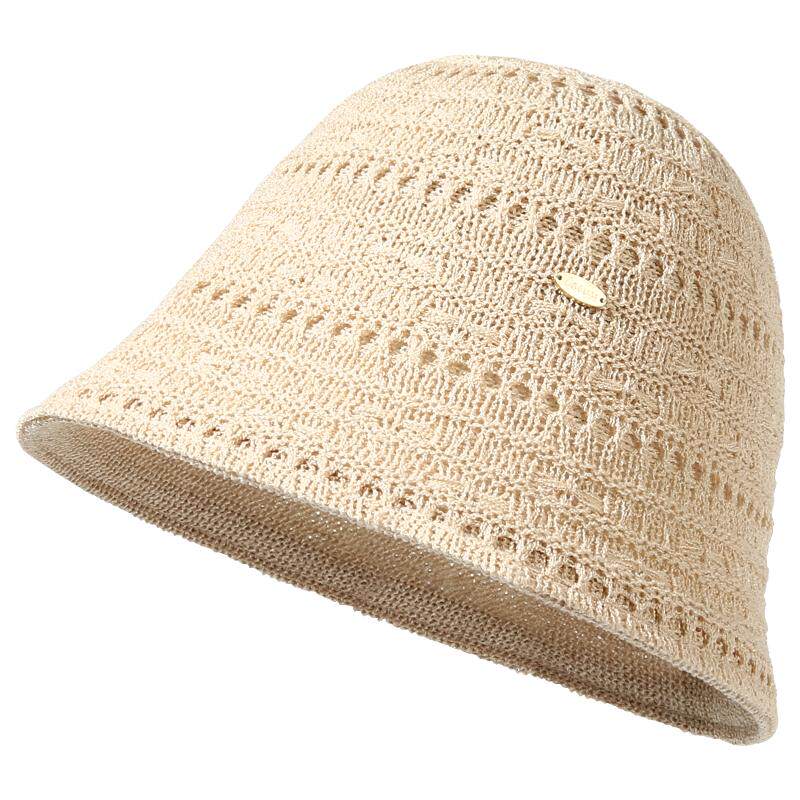 CACUSS帽子女春夏新款明星渔夫帽户外休闲遮阳帽水桶帽太阳帽草帽