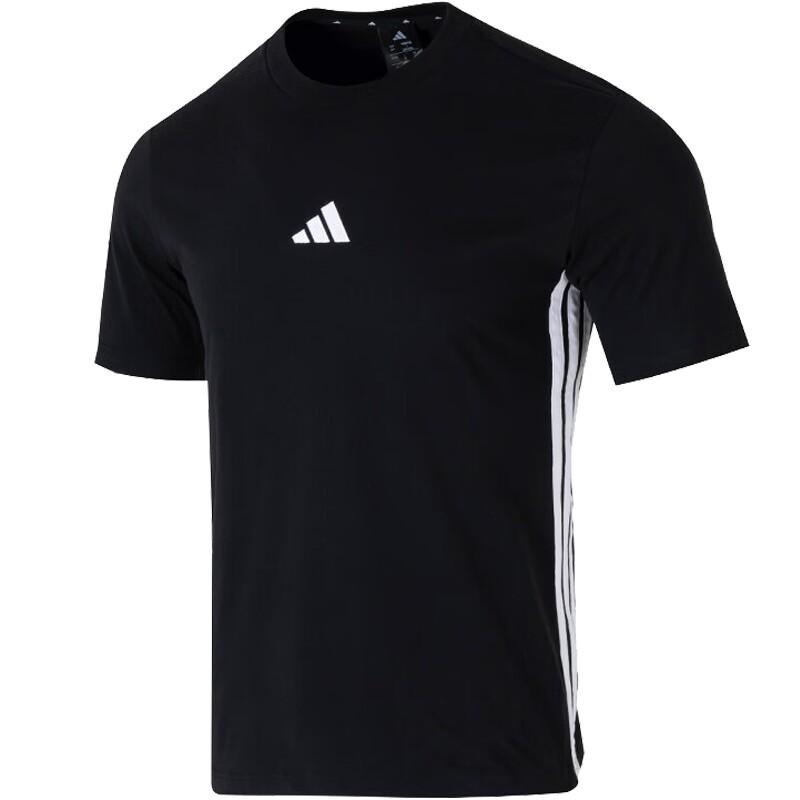 Adidas阿迪达斯短袖男T恤2026夏季新款运动休闲男装透气圆领上衣