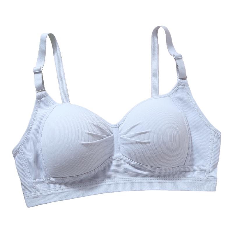 猫人少女内衣女小胸聚拢收副乳防下垂初中高中学生发育期文胸罩
