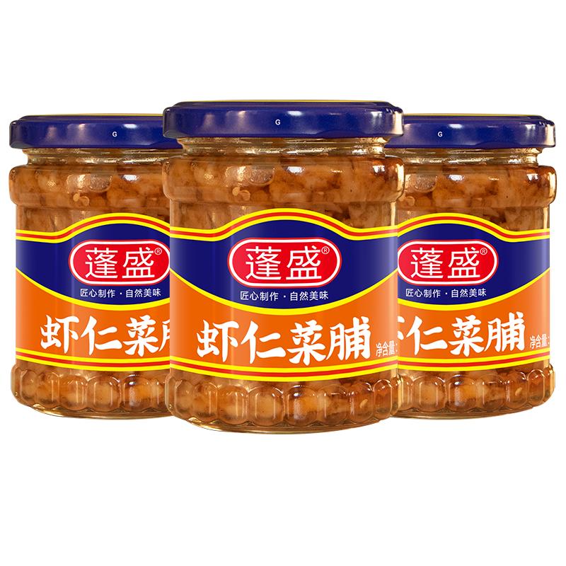 蓬盛虾仁菜脯195g潮汕下饭菜拌饭拌面配粥腌酱菜橄榄菜萝卜干官方