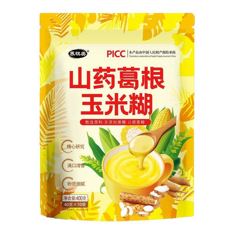 养祺美山药葛根玉米糊代餐粉玉米羹葛根粉养胃即食400g独立小包装,咖啡/麦片/冲饮,代餐粉,淘宝优惠券,粉丝福利购,淘宝优惠卷