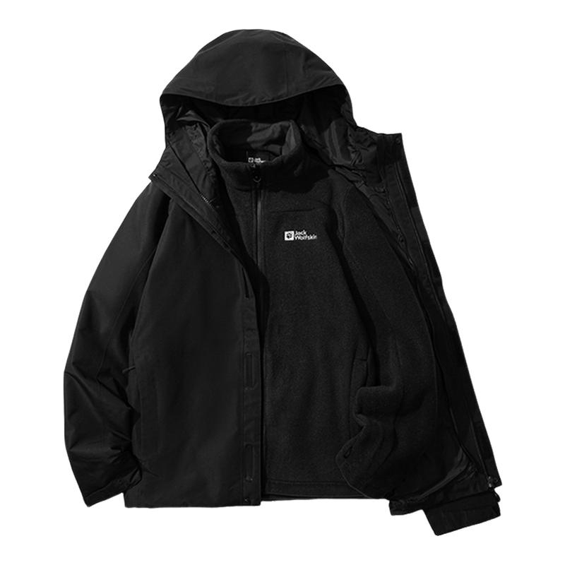 JackWolfskin狼爪冲锋衣25秋冬户外JOYFUL情侣抓绒三合一 A65466