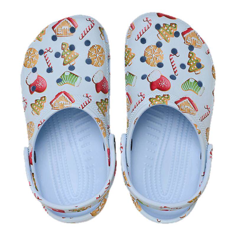 Crocs卡骆驰儿童经典焦糖饼干印花洞洞鞋|211890