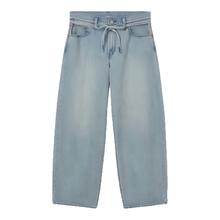 Levi's李维斯冰酷系列25夏季新款女士弯刀裤白色宽松薄款牛仔长裤