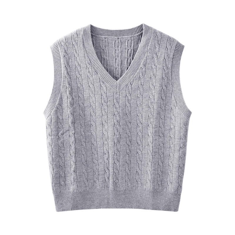 onemore毛衣马甲女款宽松坎肩