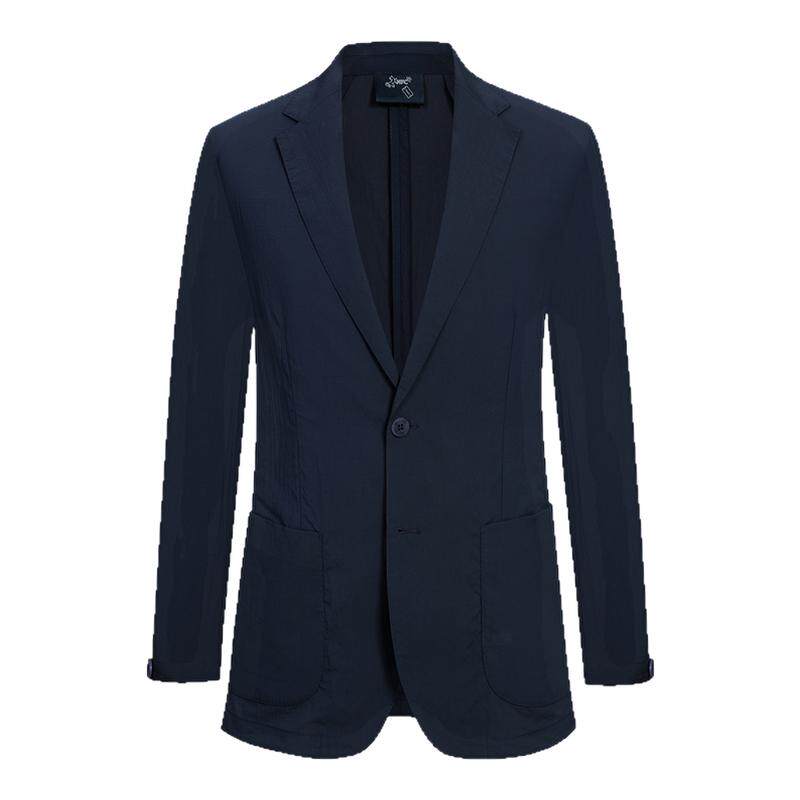 【零克重】东博利尼春夏轻薄商务休闲单西男士藏青色通勤西装外套