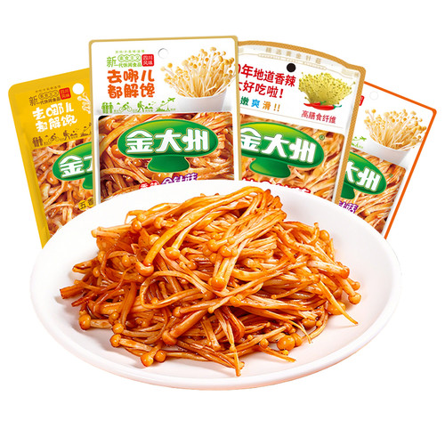 金大洲即食金针菇香辣烧烤味