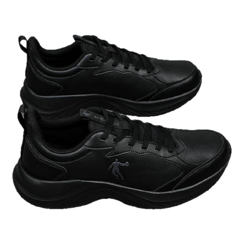 乔丹运动鞋男鞋皮面防水跑步鞋子