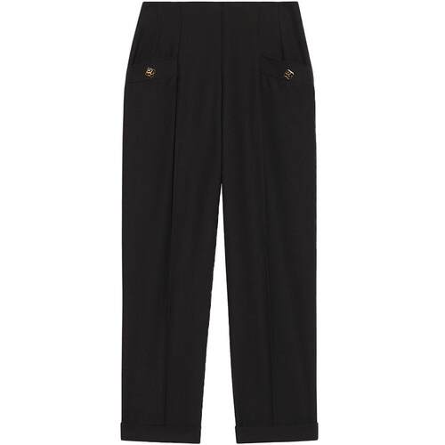 sandro经典款九分锥形裤