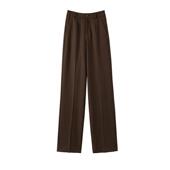 高级感咖色气质高腰直筒裤 子加长款 西装 千寻宜2026春季 休闲裤 女