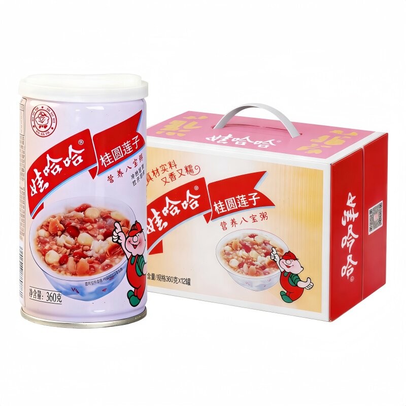 娃哈哈桂圆莲子八宝粥360g*12罐