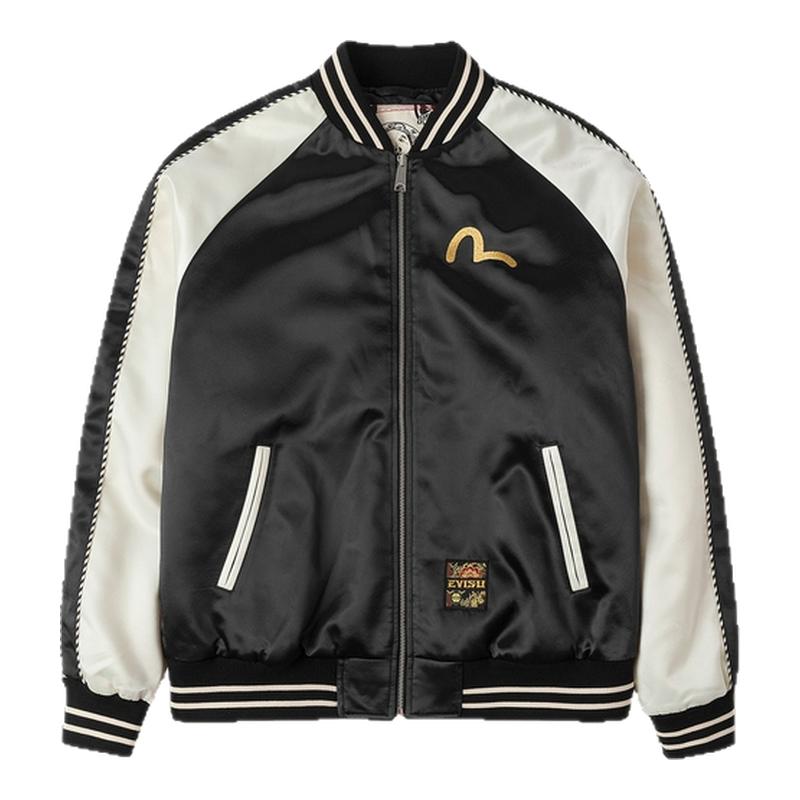 EVISU男士商标刺绣横须贺夹克
