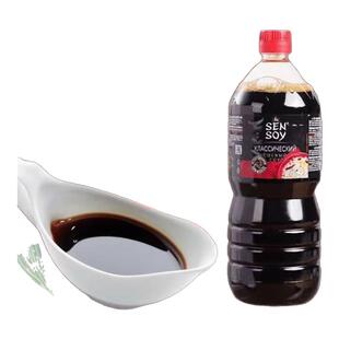 进口希恩1000ml鲜味大豆酿造炒菜烹饪 俄罗斯原装 特级酱油