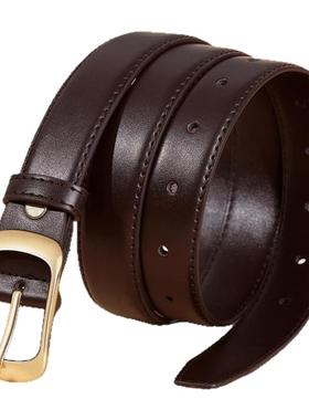 卡帝乐鳄鱼皮带女2025新款夏针扣配牛仔裤腰带设计感小众设计感潮