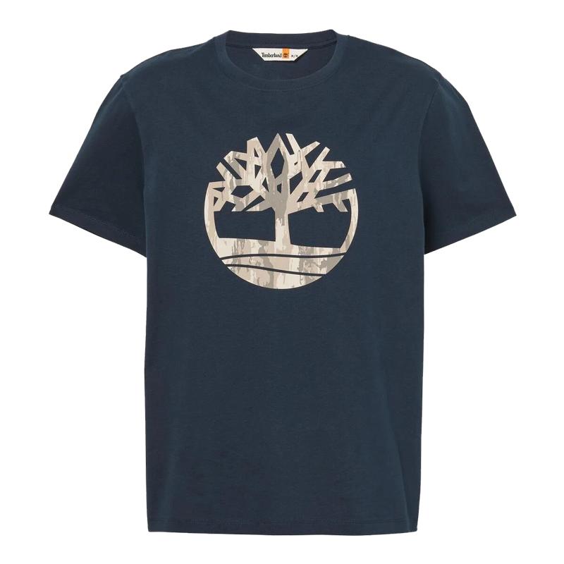 TIMBERLAND印花LOGO短袖圆领T恤