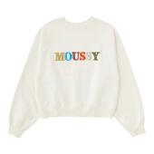 MOUSSY 5580 休闲风创意LOGO刺绣套头卫衣女010GAL90 冬季 新品