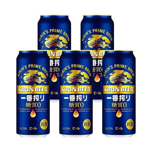 日本进口麒麟一番榨无糖啤酒整箱