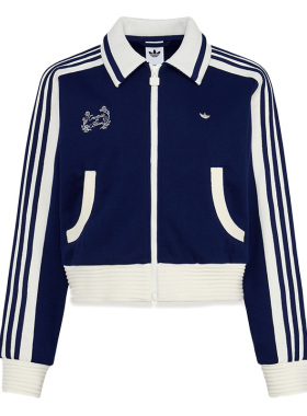 阿迪达斯三叶草外套女装春季新款复古穿搭时尚运动修身夹克KY2150