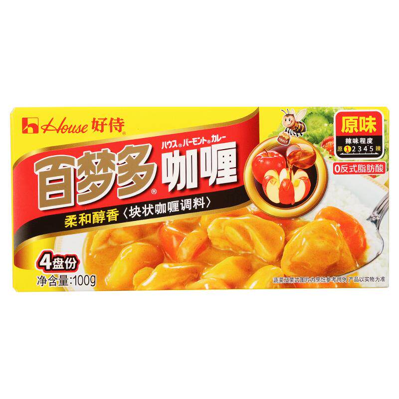 百梦多咖喱块好侍家用装图片