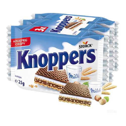Knoppers优力享德国进口威化15包