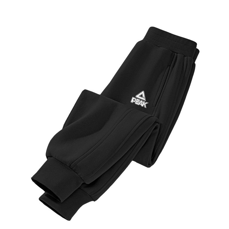 匹克童装男童裤子秋冬2025新款儿童加绒卫裤大童一体绒运动裤冬装