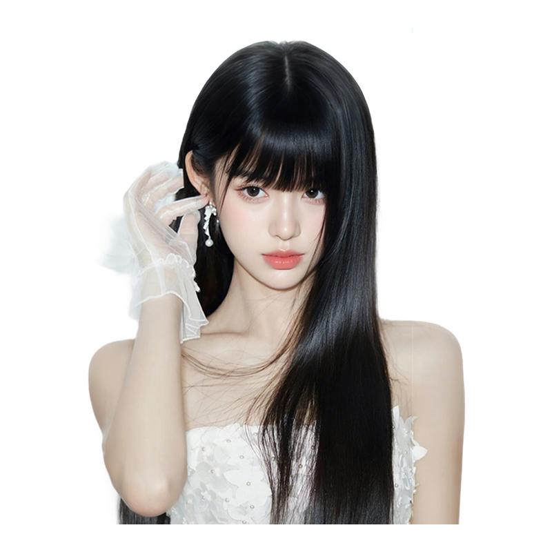 真我假发女长发漫画刘海黑长直