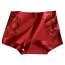 7a级抗菌裆蕾丝结婚四角短裤 芬腾本命年红色平角内裤 女士2025新款