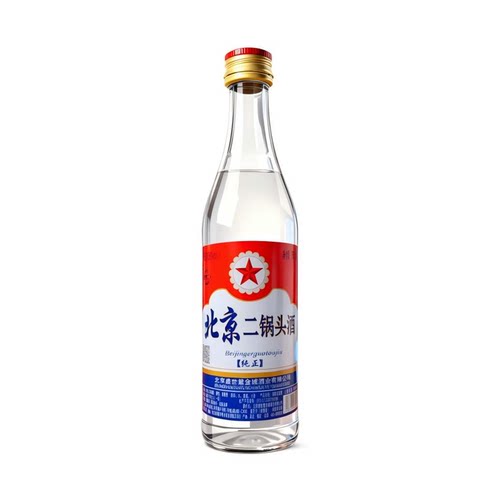 北京二锅头56度白瓶500ml清香型高度白酒纯粮食口粮酒传统酿造