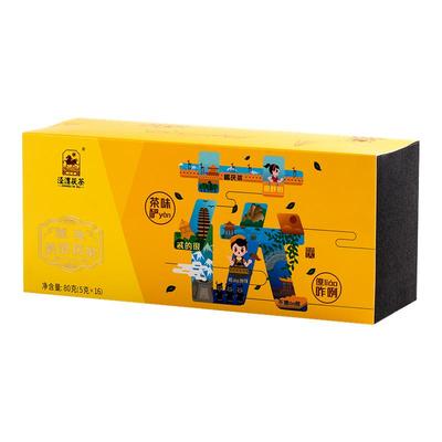 泾渭茯茶金花茯砖茶80g益生袋泡