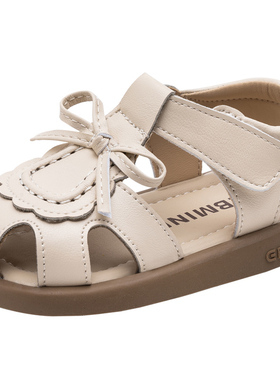 英贝米尼女宝宝凉鞋夏季2026新款女童学步鞋包头婴儿鞋子公主鞋