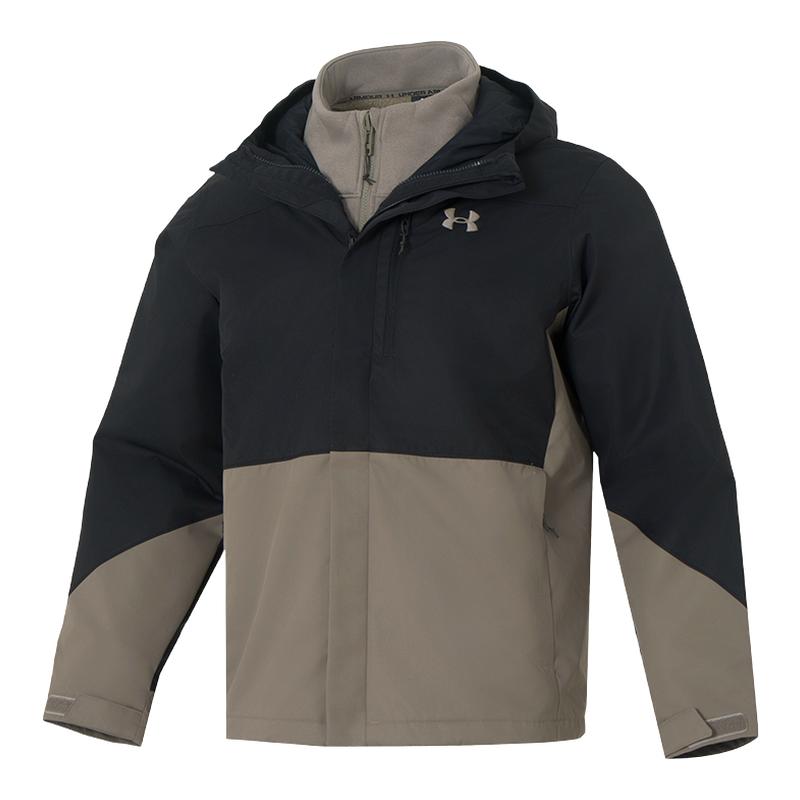 安德玛外套男2025秋冬新款保暖抓绒三合一冲锋上衣夹克6001213