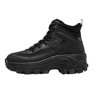 斯凯奇蜜糕鞋2026新款秋冬季女高帮加绒保暖雪地靴松糕运动休闲鞋