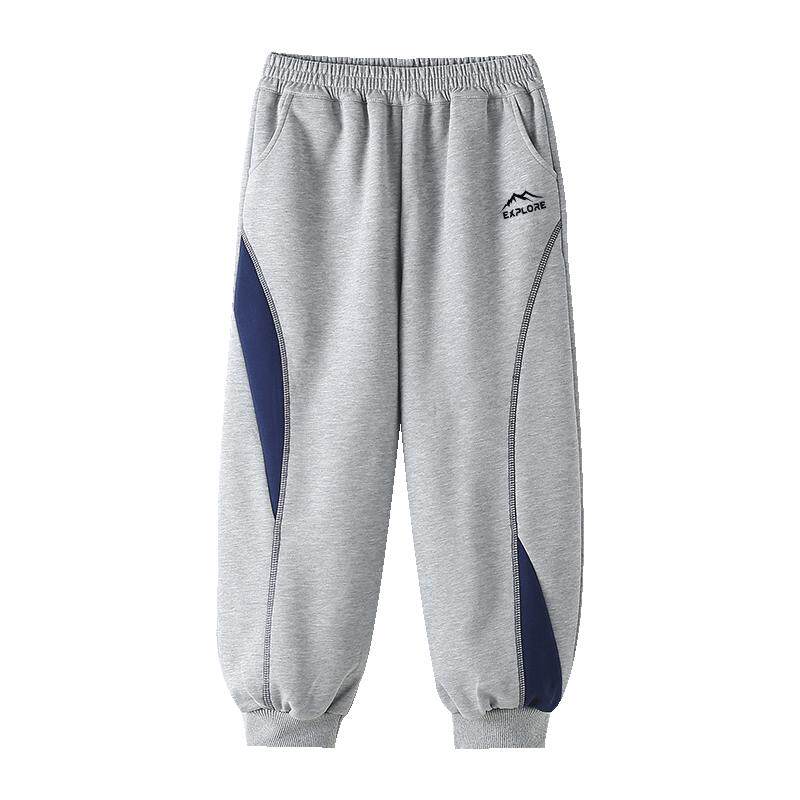 男童运动裤春新款儿童休闲裤子2026中大童宽松卫裤针织裤男孩校裤