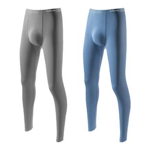 莫代尔无痕打底裤 薄款 保暖裤 猫人二合一免穿内裤 线裤 男士 衬裤 秋裤