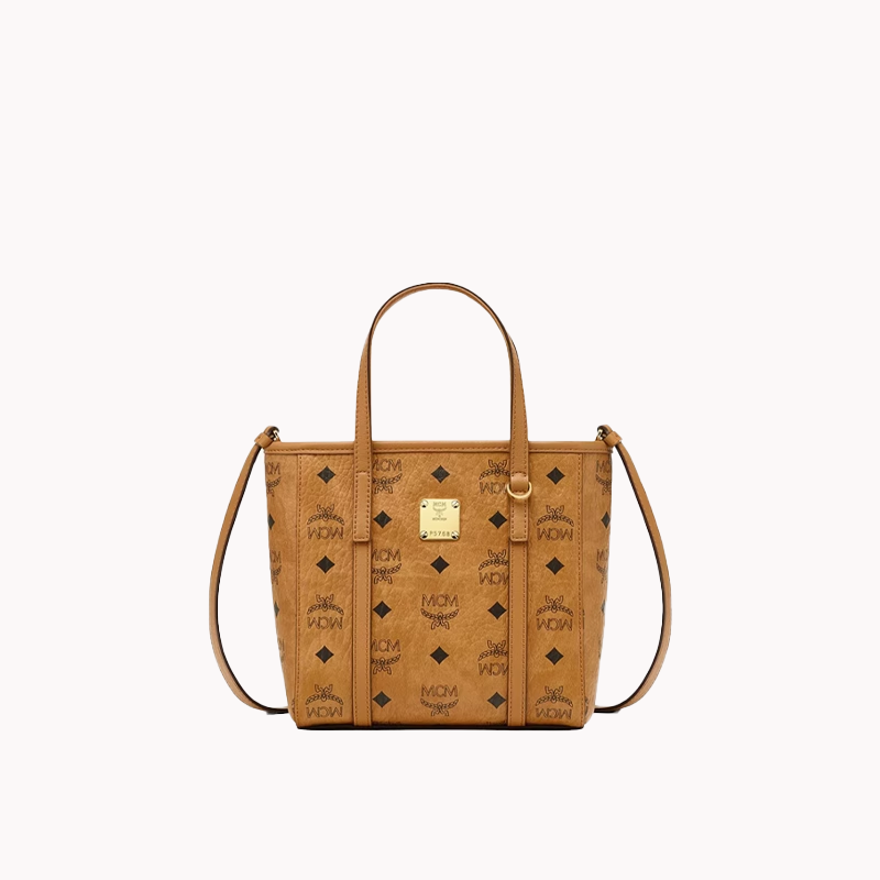 MCM女包 Toni Visetos迷你菜篮子通勤款手提购物袋单肩斜挎托特包