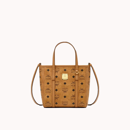 MCM女包 Toni Visetos迷你菜篮子通勤款手提购物袋单肩斜挎托特包