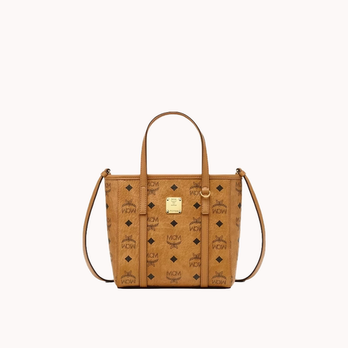 MCM女包 Toni Visetos迷你菜篮子通勤款手提购物袋单肩斜挎托特包