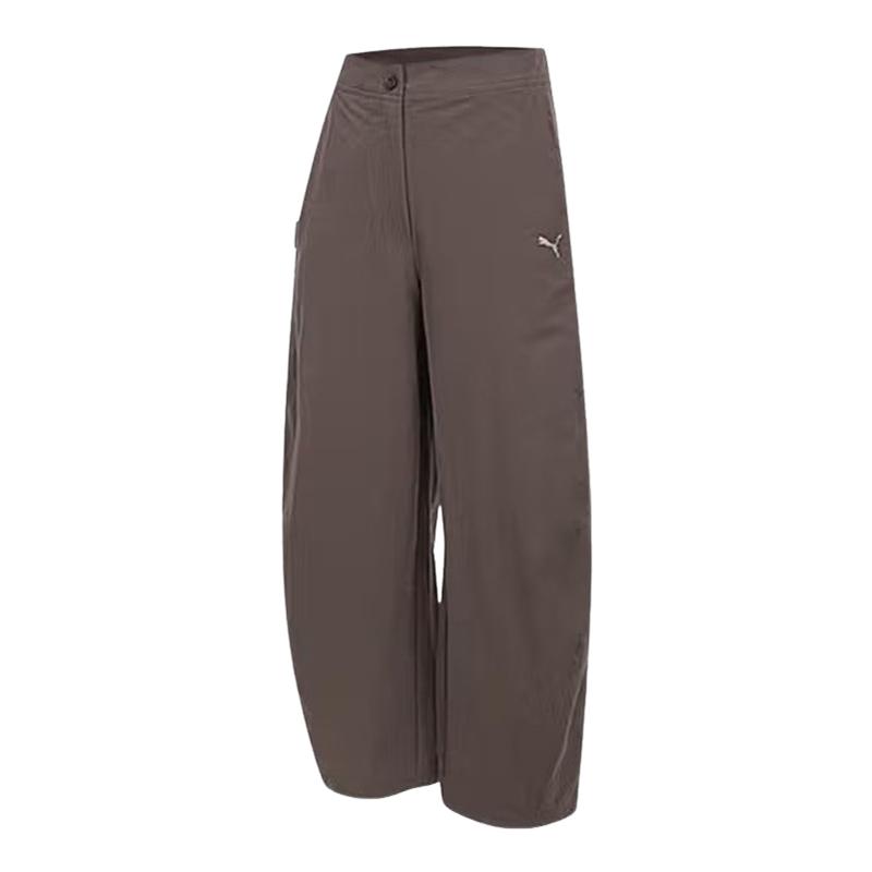 PUMA彪马女子阔腿裤运动健身跑步休闲透气梭织直筒长634800-41