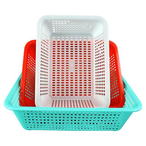 塑料筐长方形加厚商用厨房沥水篮