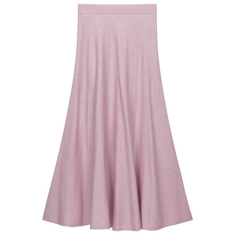 OCHIRLY欧时力  羊毛垂感a字毛织半身裙伞裙简约高级感春装