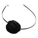 山茶花项链女choker项圈黑色玫瑰花锁骨链颈链素链脖子配饰系花