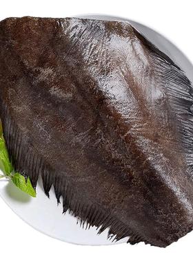 超大号鲽鱼新鲜现切格陵兰碟鱼身比目鱼活冷冻整条深海鸦片鱼鳐鱼